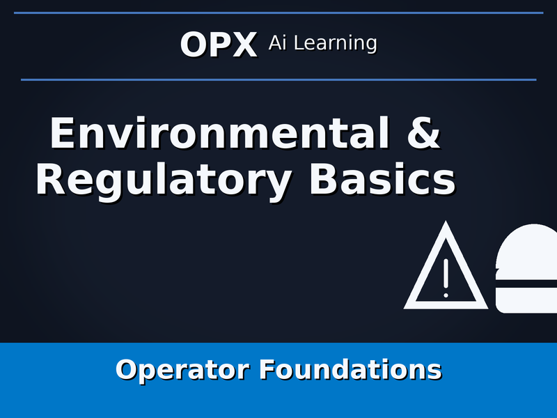 08. Environmental & Regulatory Basics