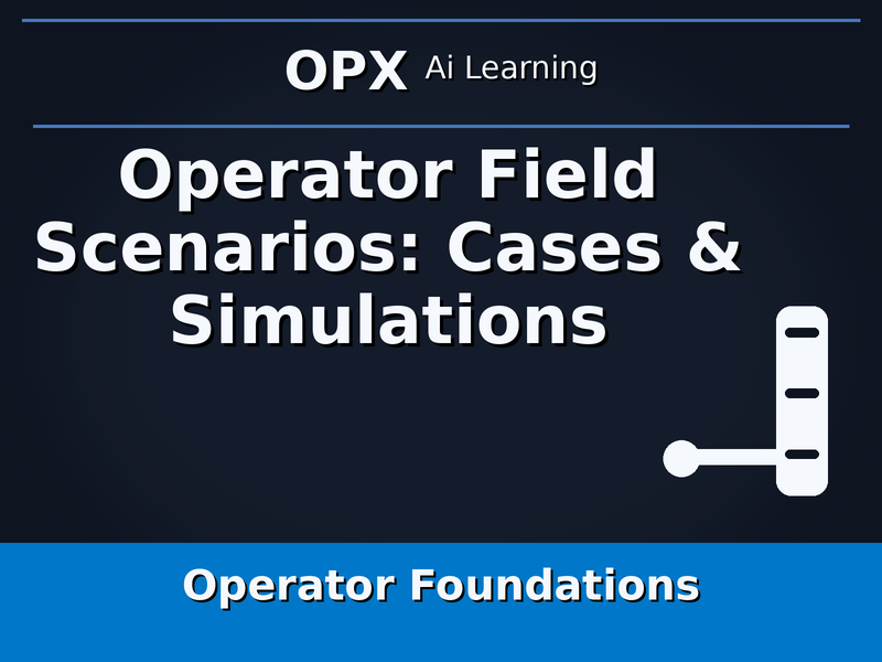 13. Operator Field Scenarios: Cases & Simulations