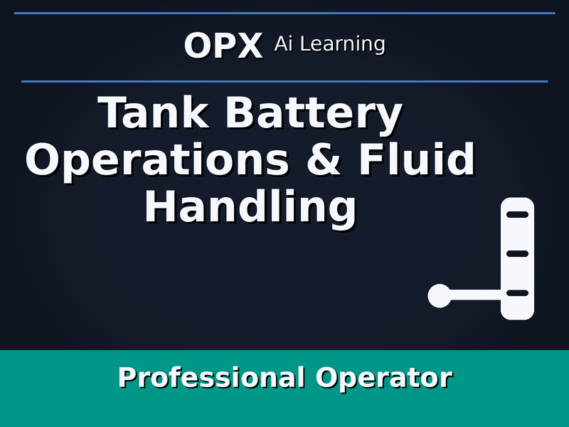 15. Tank Battery Operations & Fluid Handling