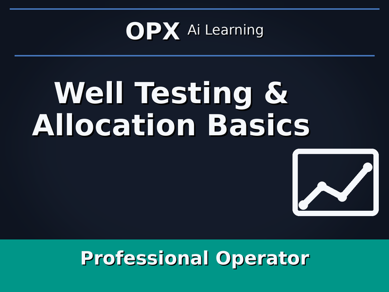 17. Well Testing & Allocation Basics
