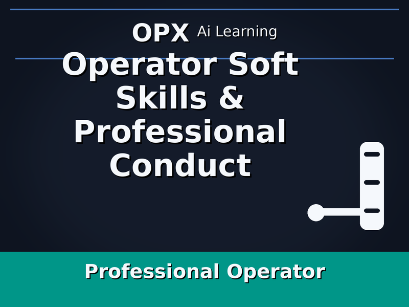 23. Operator Soft Skills & Professional Conduct