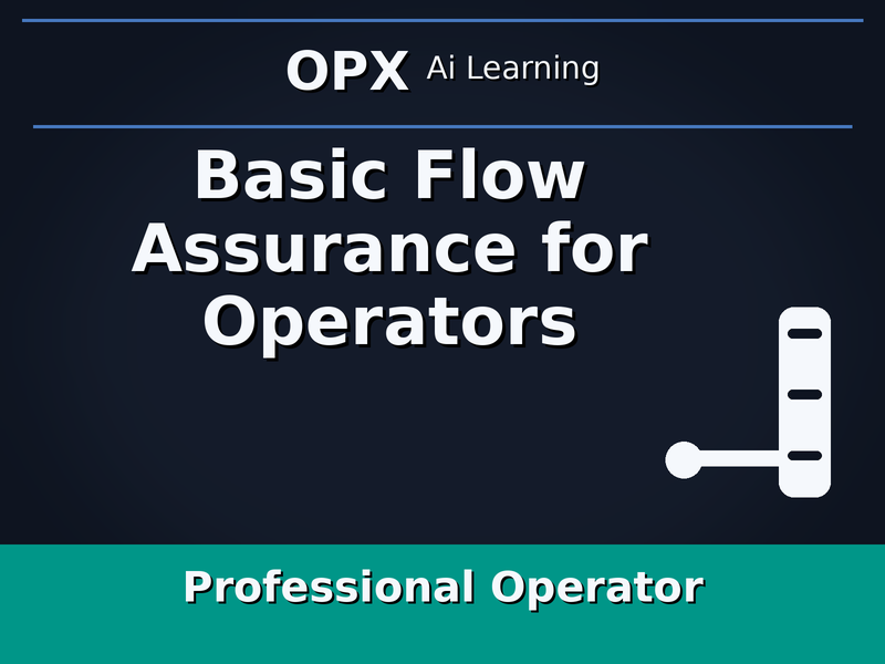 33. Basic Flow Assurance for Operators