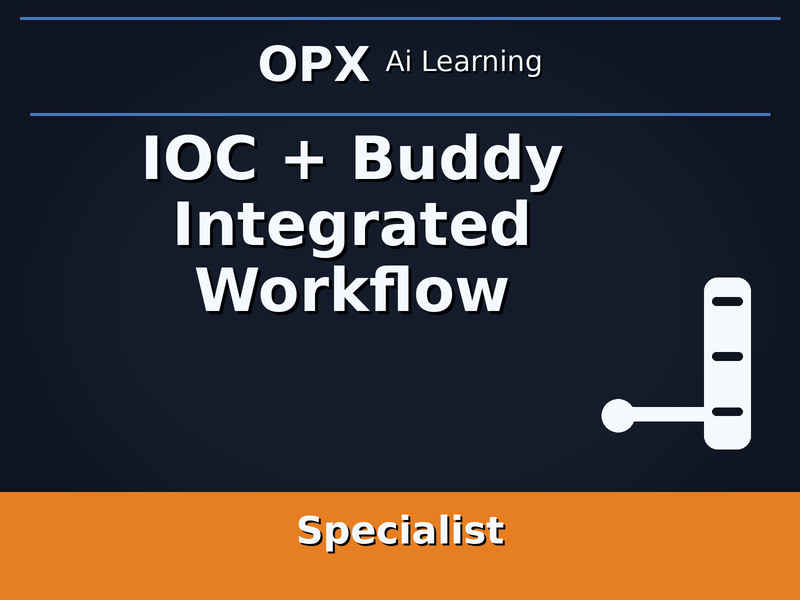 50. IOC + Buddy Integrated Workflow