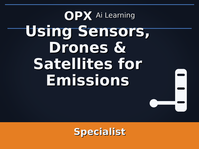 60. Using Sensors, Drones & Satellites for Emissions