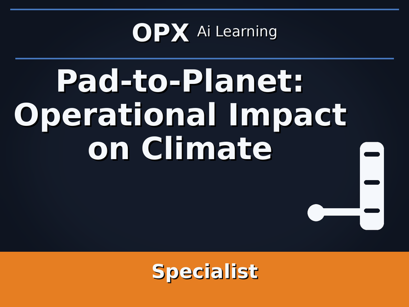 63. Pad-to-Planet: Operational Impact on Climate