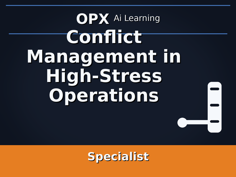 66. Conflict Management in High-Stress Operations